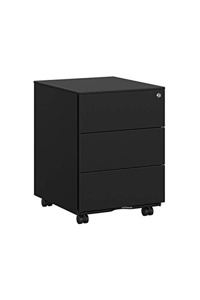 Talis Dulap inchidere cu cheie, Songmics, 39 x 45 x 55 cm, 3 sertare, OFC63BK...