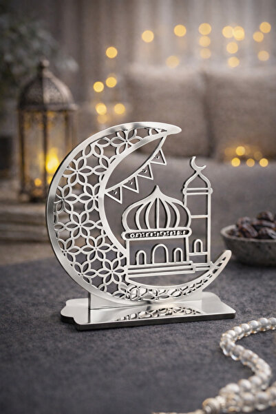 vera dizayn lazer kesim ve markalama Ramazan süsü Özel Hilal Cami Pleksi