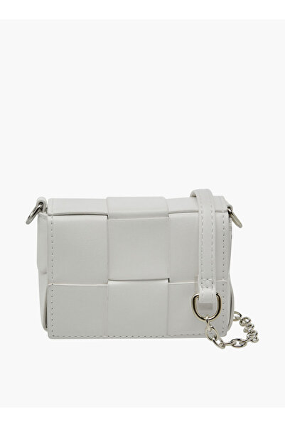Flora Bella by Shoexpress Weave Textured Crossbody Bag with Chain Strap