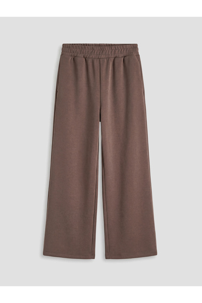 LC Waikiki Brown Elastic Waist Modal Blend Women's Sweatpants from Güli̇s Gi̇...