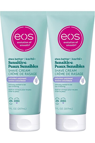 Eos كريم حلاقة شيا بيتر للبشرة الحساسة للنساء - خالٍ من العطور، 14 أونصة سائل...