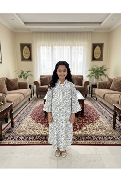 alqarat "Summer Breeze" Classic Print Midi Jalabiya