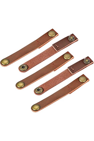 The Bros رباط كابل جلد ، منظم أسلاك جلد ، 90 × 12 مم، أربطة كابل، مشابك كابل ...