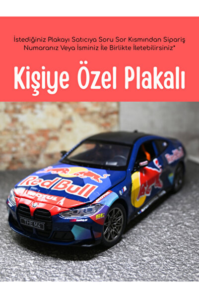 bebeym Bmw M4 Redbull Temalı Metal Araba 1:24