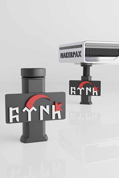 Makerpax Göktürk Yazılı Ayarlanabilir Ekran Kartı Tutucu - Ekran Kartı Destek...
