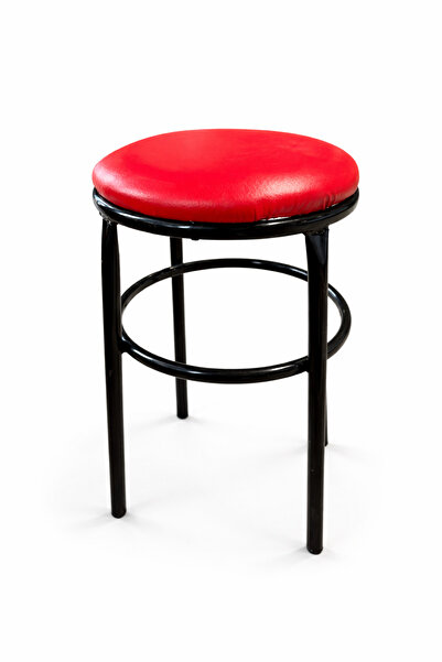 ERDOĞAN KARDEŞLER Metal Ayaklı Yuvarlak Puf Tabure