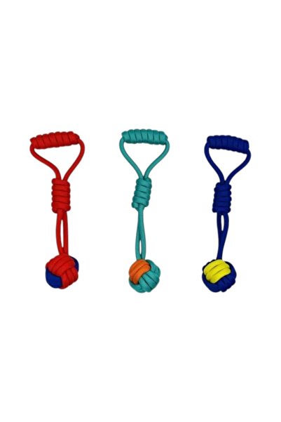 FOXMAG24 Set de 3 jucării de dresaj pentru câini, cu minge și frânghie