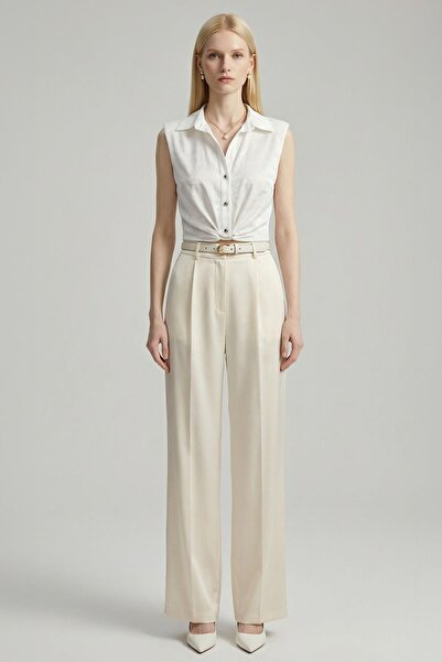 Rays 251166 Zero Sleeve Tie-Up Shirt Ecru