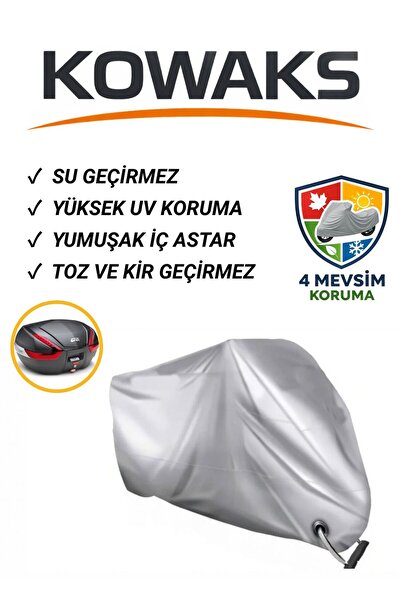 KOWAKS Musatti Glamaro Max 125 Arka Çanta Uyumlu Motosiklet Brandası, Motor B...