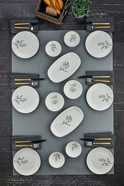 Cooker 14 Parça 6 Kişilik Lotus Kahvaltı Takımı CKR4275