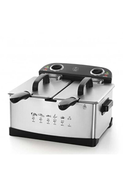 ALSAIF Oil Fryer with Two Baskets 2.5 Liters 2400 Watts