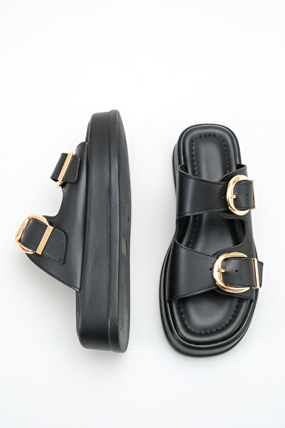 DELSOLERA Women's Lightweight, Stylish, Comfortable Slippers with Buckle Deta...