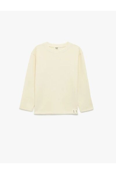 Koton Uzun Kollu Bisiklet Yaka Pamuklu Basic Tişört