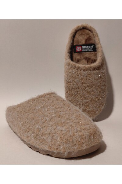 GEZER Mink Shiny Sequin Detail Comfortable and Lightweight Winter Women's Hom...