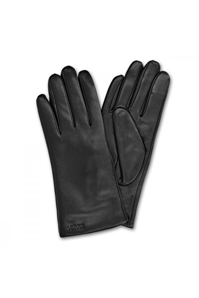 Navaris Leather Touchscreen Gloves, Women, Black, Size L, 39924.12