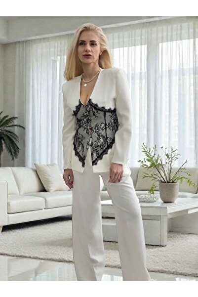 MAXORA SHOP Elegant suit with Patterned