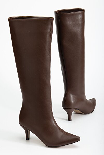 Zerenyus Exi̇n-Syt-2025 Premium Brown Daily Women's Boots