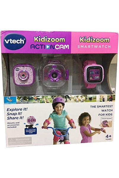 VTech Kidizoom Smartwatch plus Action Cam Bundle for Girls
