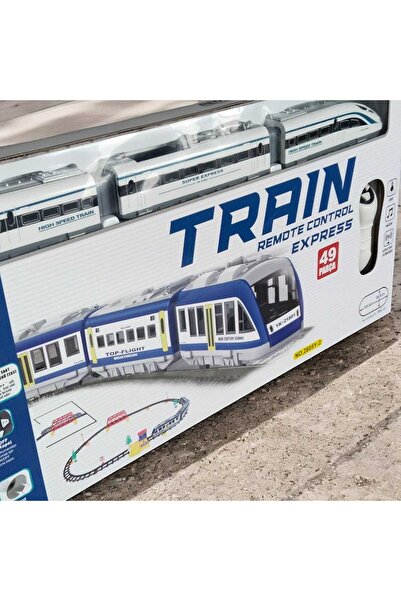 Uzaktan Kumandalı Işıklı Ve Sesli Hızlı Tren Seti - Hızlı Tren Seti 49 Parça 264 Cm