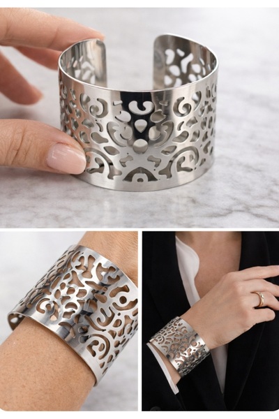Butik ✨️ سوار من الفولاذ مقطوع بالليزر ✨️