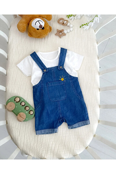 hümabebe Güneş Pocket Detail Shoulder Snap T-Shirt Summer Slopet Set of 2