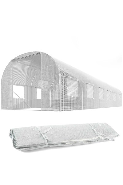 Other Folie pentru tunel de grădină 3x6m (18m2) albă Plonos