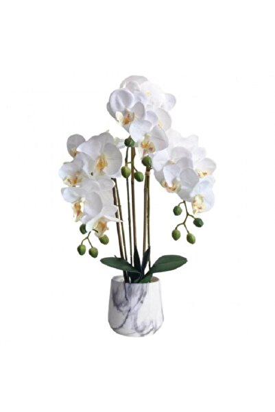 Noname Orhidee artificiala alba in ghiveci 53 cm