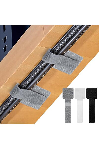 The Bros 60 Pack Hook and Loop Cable Ties, Adhesive Cable Clips, Cord Organiz...