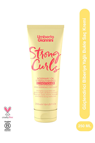 Umberto Giannini Strong Curls - Güçlendirici Biberiye Yağlı Bukle Kremi
