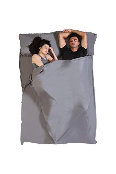 Tough Outfitters Travel sleeping bag type fleece bedding for 2 people, 188 x ...