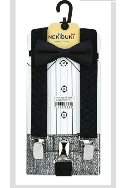 BİGÜMEX Neki Buki Flat Suspender Bow Tie Set 1-10 Years