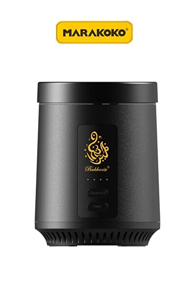 MARAKOKO مبخرة كهربائية 2 في 1. حارقة بخور وفحم باللون الأسود الرخامي قابلة ل...