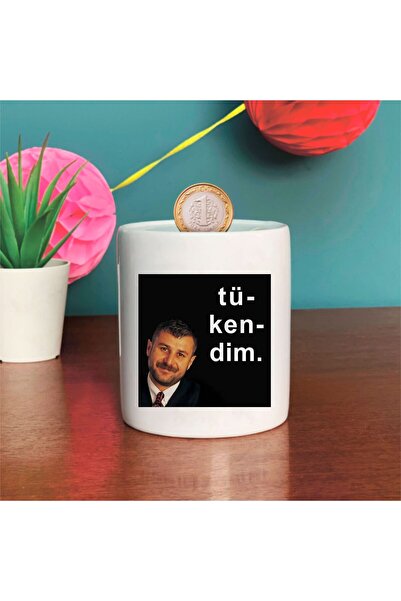 Hediyeni Al Sold Out Printed Piggy Bank - Ceramic Money Saving Box