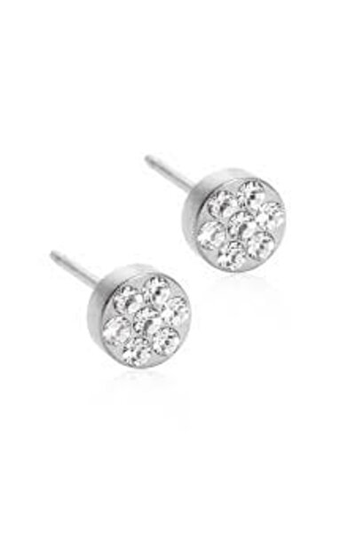 Blomdahl أقراط طبية من التيتانيوم مرصعة بكريستال 5 مم