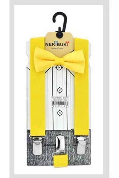 BİGÜMEX Neki Buki Flat Suspender Bow Tie Set 1-10 Years