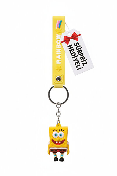 HAYATINIZI KOLAYLAŞTIRIN Sünger Bob Temalı Silikon Anahtarlık & Çanta Aksesua...