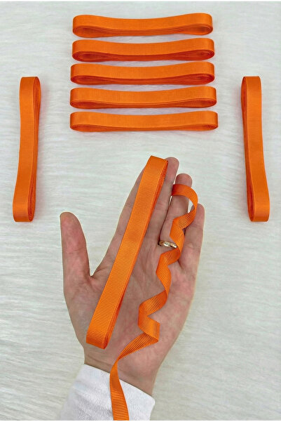 ZEYMERADE Orange Grosgrain Ribbon 1 cm 10 Meters, Bohça Dowry Engagement Wedd...