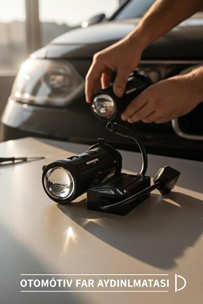 FORTİCO Yeni Nesil H4 Mercek Far 5800K Led 60w 23000 lümen– Güçlü ve Odaklı Işık PİRİMESJ