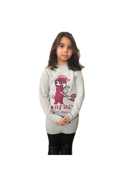 tYk Pulover P680G, culoare gri, mărimea 12 ani