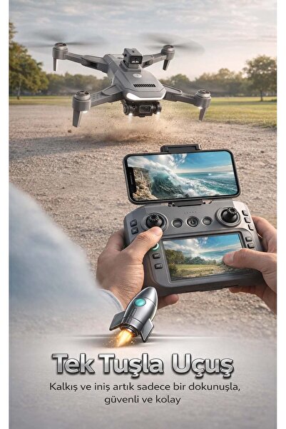 FaroxTech GPS Destekli ve Engel Sensörlü Kameralı Drone – Profesyonel Çekim v...