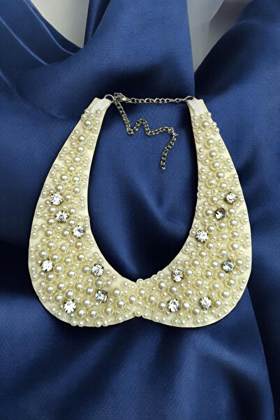 PETEK AKSESUAR Vintage Collar Necklace with Pearls