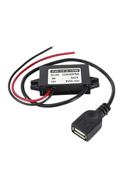 Genel Markalar DC-DC 12V'tan 5V'a 3A Voltaj Düşürücü - USB Çıkışlı