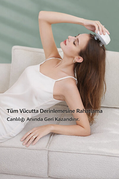 SMAYLİNG 3D Saç Derisi Masaj Aleti | 360° Döner Başlıklı | 96 Yoğurma Noktası | Şarj Edilebilir | Yıkanabilir