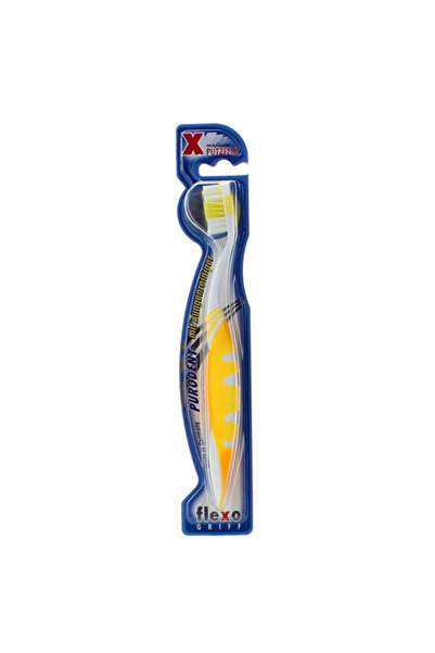 Purodent فرشاة أسنان على شكل حرف X + منظف للسان - 207، أبيض