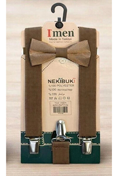 BİGÜMEX Neki Buki Flat Suspender Bow Tie Set 1-10 Years