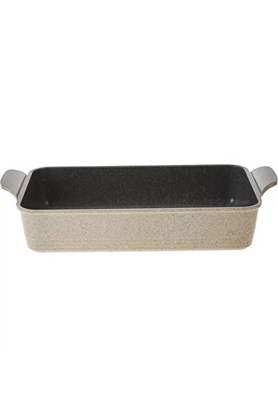 NEOFLAM Rectangular Korean Granite tray, Beige, Small size. Capacity 3.5LT / ...