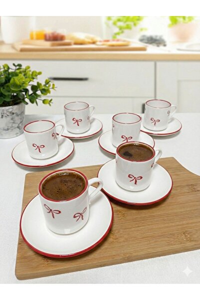 ŞURA MUTFAK 6 kişilik Handmade Kahve fincan takımı 12 parça