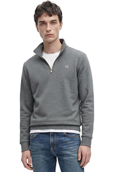 ANTHONY JACKSON Ανδρικό φούτερ με φερμουάρ στο λαιμό Premium Emilio