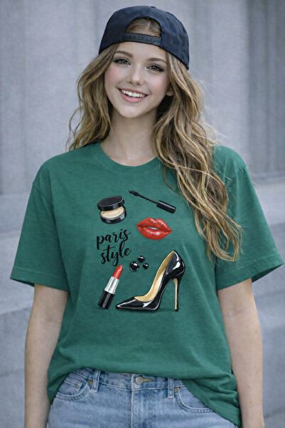 ArtYus Cool Girl Printed Cotton Relaxed Fit Round Neck Unisex T-Shirt