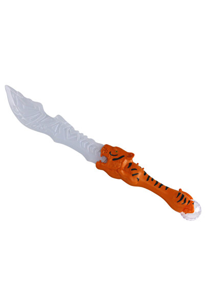 Three top online Sabie laser cu mâner în formă de tigru, portocalie